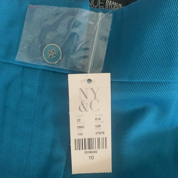 NWT NEW YORK & CO. 7TH AVENUE MODERN FIT STRAIGHT LEG STRETCH CROP PANTS 10 - Picture 11 of 11